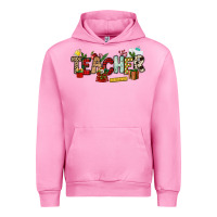 Fuchsia Pink Christmas Teacher Urban Hoodie - NancyCooperArtShop