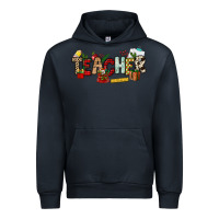 Navy Christmas Teacher Urban Hoodie - NancyCooperArtShop