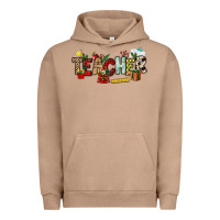 Pigment Burro Christmas Teacher Urban Hoodie - NancyCooperArtShop