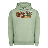 Pigment Oil Green Christmas Teacher Urban Hoodie - NancyCooperArtShop