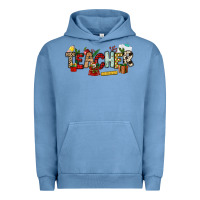Pigment Pebble Blue Christmas Teacher Urban Hoodie - NancyCooperArtShop