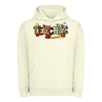Pigment Pistachio Christmas Teacher Urban Hoodie - NancyCooperArtShop