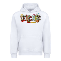 White Christmas Teacher Urban Hoodie - NancyCooperArtShop