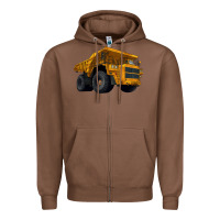 Chestnut Dump Truck Zipper Hoodie - LillyAllenDesigns