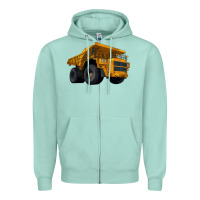Seafoam Dump Truck Zipper Hoodie - LillyAllenDesigns
