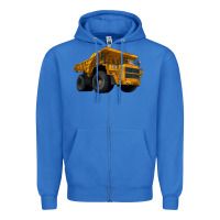 True Royal Dump Truck Zipper Hoodie - LillyAllenDesigns