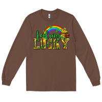 Chestnut feeling lucky with coins Long Sleeve Tee - AdoDesignShop