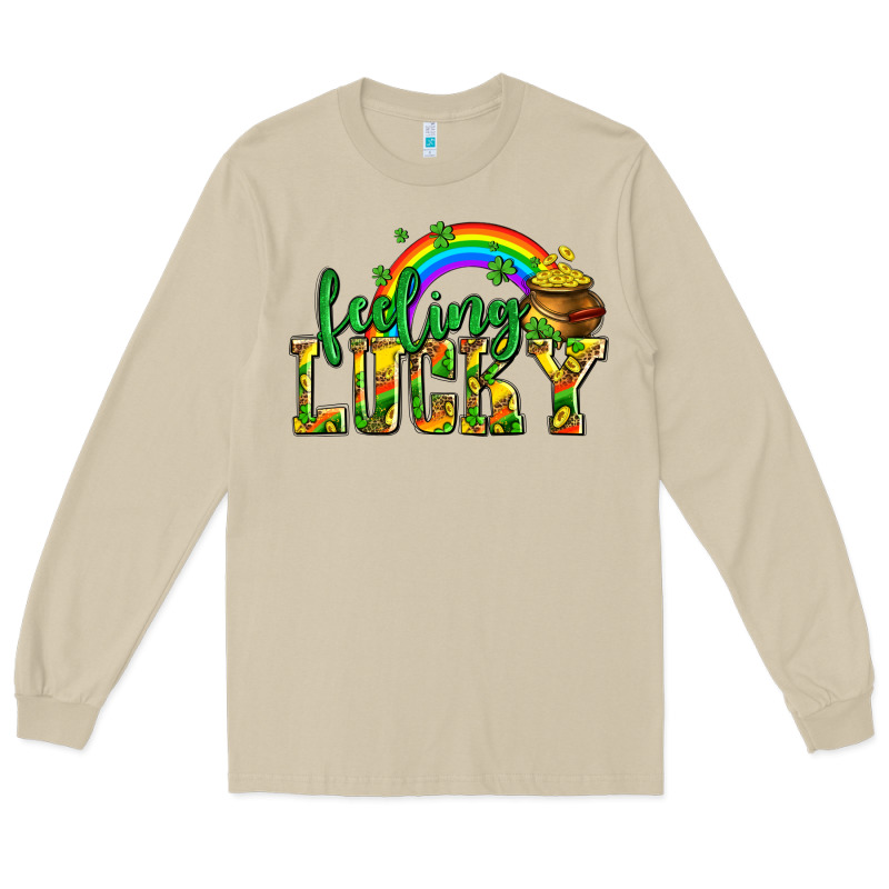 Feeling Lucky With Coins Long Sleeve Tee by AdoDesignShop | Teevron