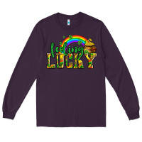 Plum feeling lucky with coins Long Sleeve Tee - AdoDesignShop