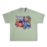 Oil Green western truck fourth of july america Urban Heavy Tee - FaDigitalArtStudio