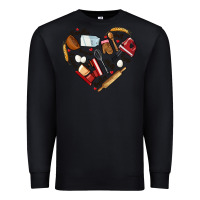Black bake tools hearts Premium Sweatshirt - NancyCooperArtShop