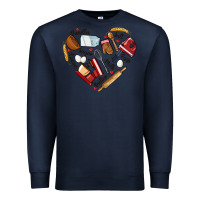 Navy bake tools hearts Premium Sweatshirt - NancyCooperArtShop