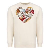 Sandshell bake tools hearts Premium Sweatshirt - NancyCooperArtShop