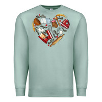Seafoam bake tools hearts Premium Sweatshirt - NancyCooperArtShop
