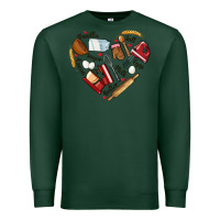 Sports Green bake tools hearts Premium Sweatshirt - NancyCooperArtShop