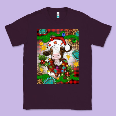 Christmas Cow Air Freshener Classic Tee Designed By Artiststas