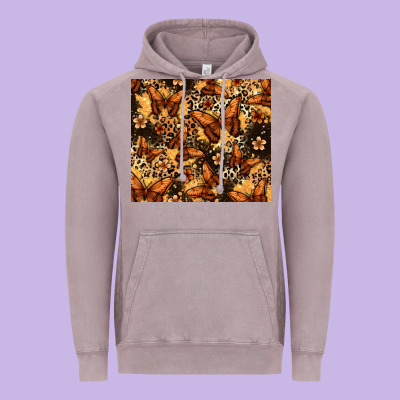 Melanin Butterfly Vintage Hoodie Designed By Zillion Design Studio