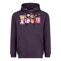 Plum unicorn coffee cups Heavyweight Hoodie - NancyCooperArtShop