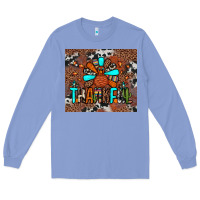 Colony Blue thankful turkey png Long Sleeve Tee - JahusDesignShop