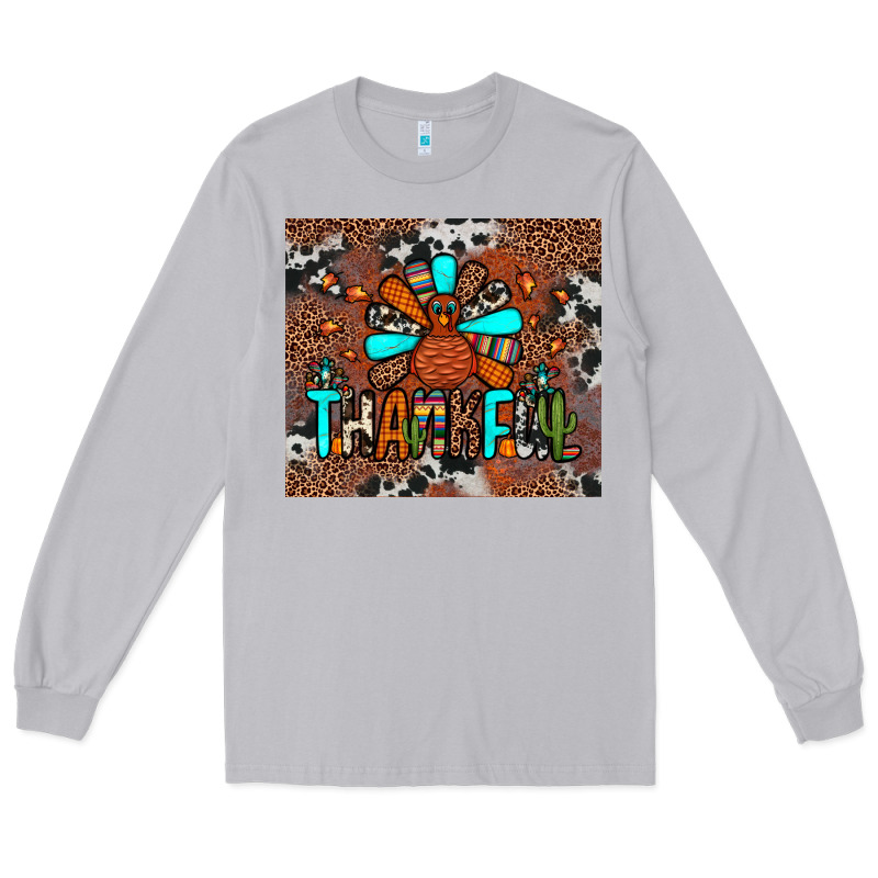 Thankful Turkey Png Long Sleeve Tee by JahusDesignShop | Teevron