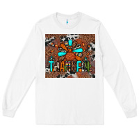 White thankful turkey png Long Sleeve Tee - JahusDesignShop