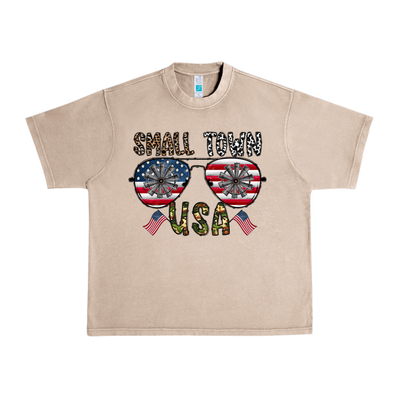 Small Town Usa Urban Heavy Tee by CowhideDigitalArt | Teevron
