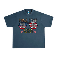 Midnight Navy small town usa Urban Heavy Tee - CowhideDigitalArt