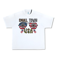 White small town usa Urban Heavy Tee - CowhideDigitalArt