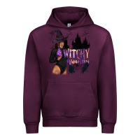 Mauve Wine Witchy Woman Urban Hoodie - texasbilliewilder