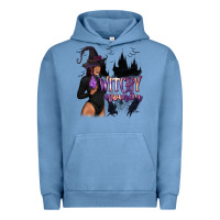 Pigment Pebble Blue Witchy Woman Urban Hoodie - texasbilliewilder
