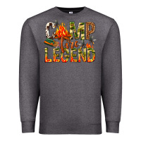 Charcoal Heather camp fire legend Premium Sweatshirt - NancyCooperArtShop