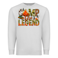 Dove Grey camp fire legend Premium Sweatshirt - NancyCooperArtShop
