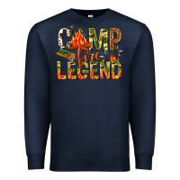 Navy camp fire legend Premium Sweatshirt - NancyCooperArtShop