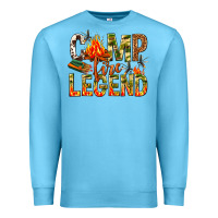 Ocean Blue camp fire legend Premium Sweatshirt - NancyCooperArtShop