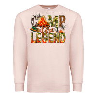 Pale Pink camp fire legend Premium Sweatshirt - NancyCooperArtShop