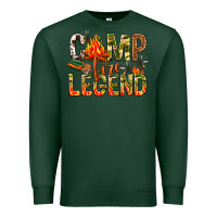 Sports Green camp fire legend Premium Sweatshirt - NancyCooperArtShop
