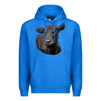 True Royal Black Angus Cow Illustrations Premium Hoodie - LillyAllenDesigns