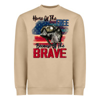 Home Of The Free Because Of The Brave 4th Of July Heavyweight Sweatshirt | Teevron