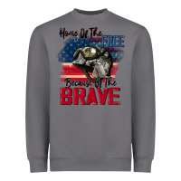 Storm Home of the free because of the brave 4th of july Heavyweight Sweatshirt - CowGirlArtShop