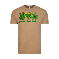 Vintage Coffee peace love luck st. patricks day nePeace love luck Vintage Tee - Neo Western