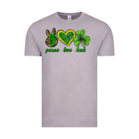 Vintage Zinc peace love luck st. patricks day nePeace love luck Vintage Tee - Neo Western