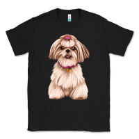 Black Shih Tzu Dog Design Classic Tee - JahusDesignShop