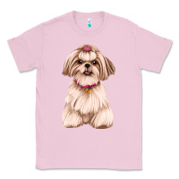 Bubblegum Pink Shih Tzu Dog Design Classic Tee - JahusDesignShop