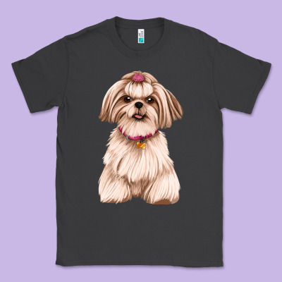 Shih Tzu Dog Design Classic Tee Designed By Jahusdesignshop