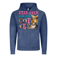 Vintage Denim keep calm and make coffee Vintage Hoodie - Zillion Design Studio