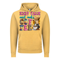 Vintage Mustard keep calm and make coffee Vintage Hoodie - Zillion Design Studio