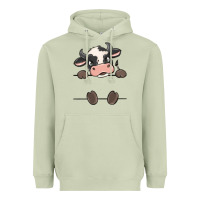 Matcha custom cow Heavyweight Hoodie - MaliasSmallBusiness