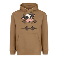 Toasted Coconut custom cow Heavyweight Hoodie - MaliasSmallBusiness