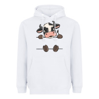 White custom cow Heavyweight Hoodie - MaliasSmallBusiness