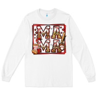 White baseball mama Long Sleeve Tee - Jasminsmagicworld